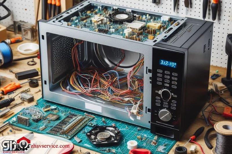 مراحل ارائه خدمات تعمیر ماکروفر ماجور در ژاو سرویس 